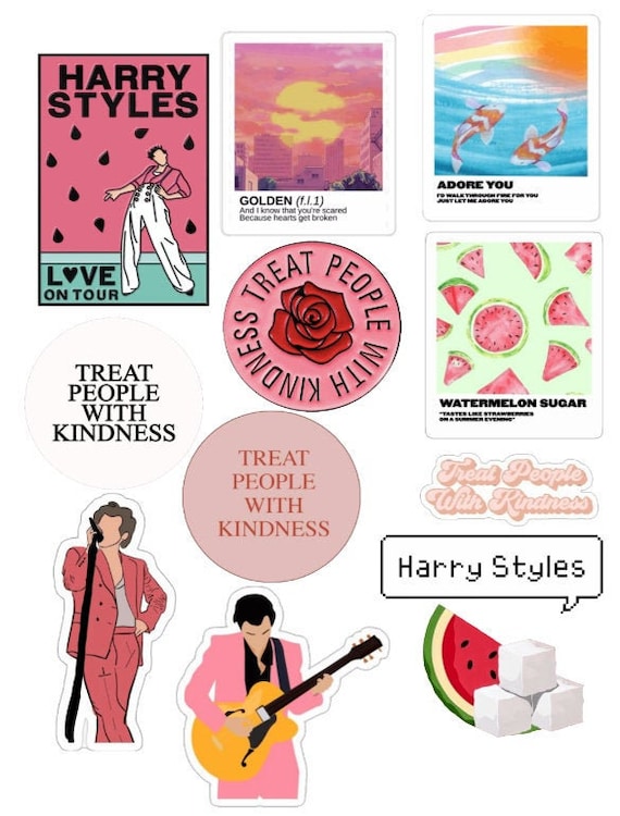 Harry Styles Stickers waterproof Etsy