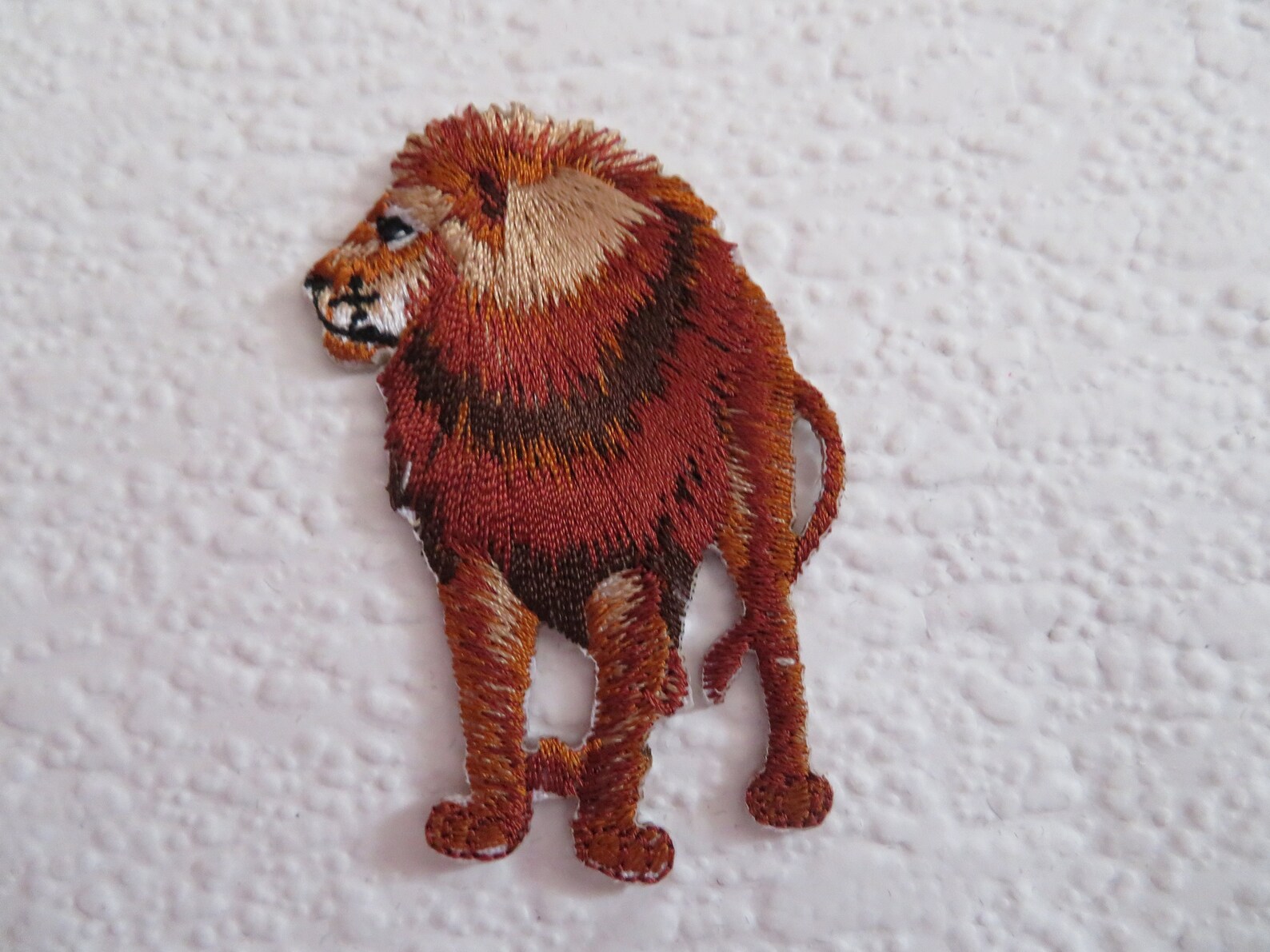 Lion IronOn Patch DIY Embroidery Lion Embroidered Applique Etsy