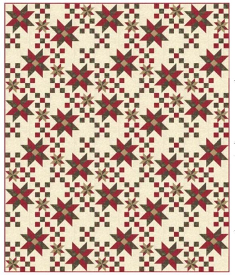 Winter Manor 'tis the Season Quilt Kit With Fabric by Etsy