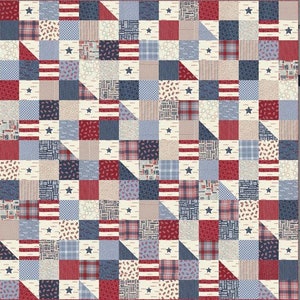 Stateside Stars & Stripes Quilt Kit by Sweetwater for Moda