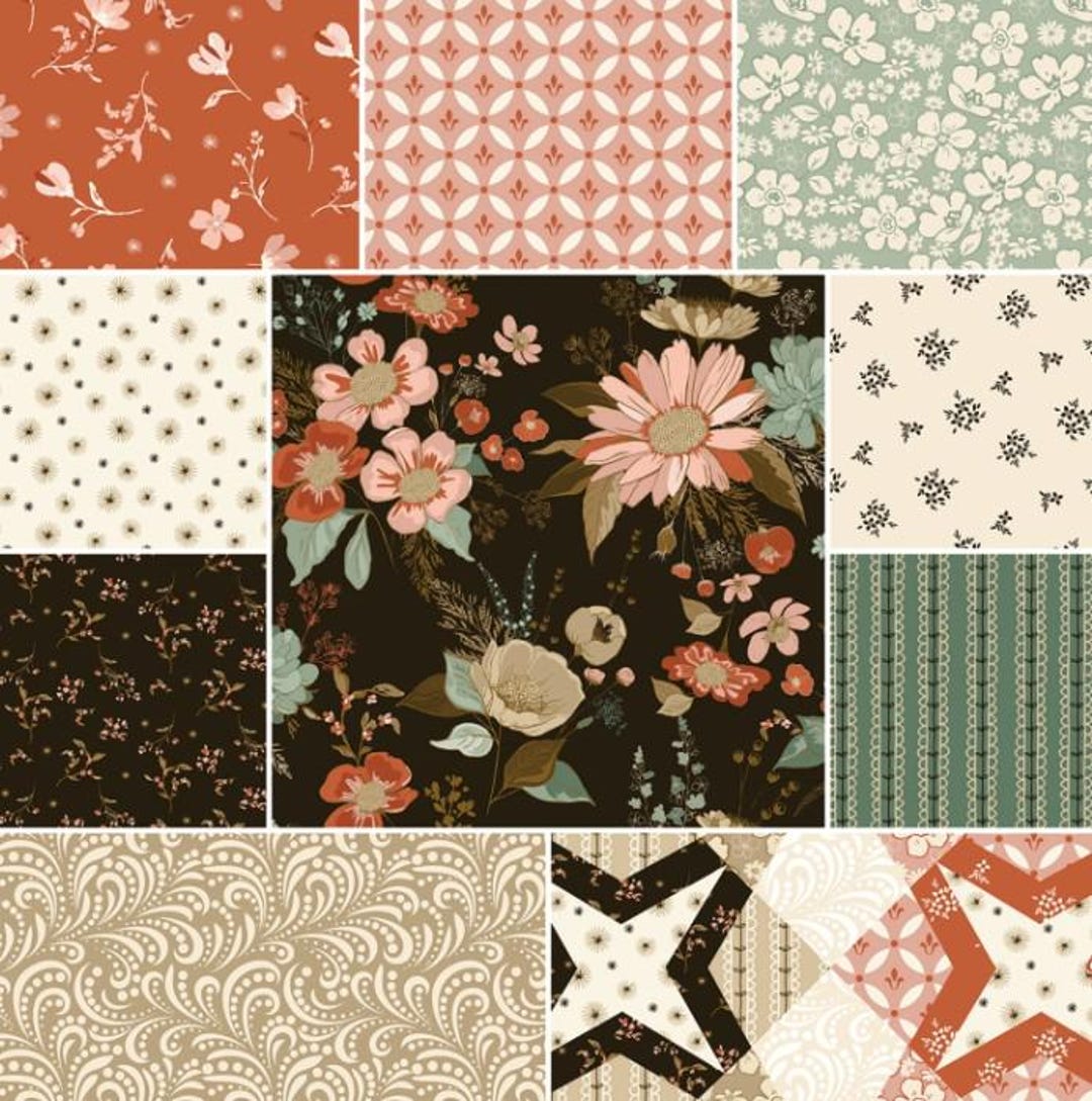 Morning Latte Expresso Fat Quarter Bundle by Sandy Gervais for Riley ...