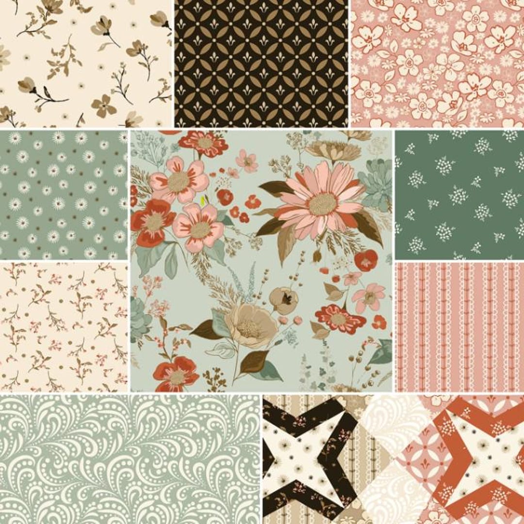Morning Latte Songbird Fat Quarter Bundle by Sandy Gervais for Riley ...