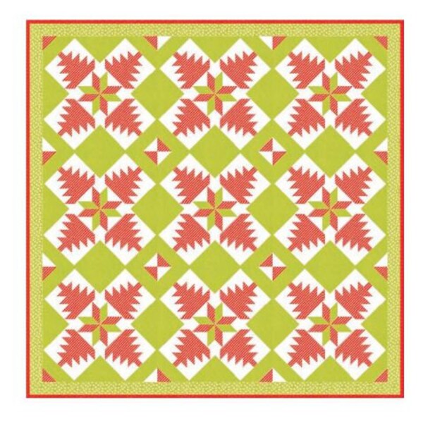 Christmas Stitched Fig Tree Fabric - Etsy