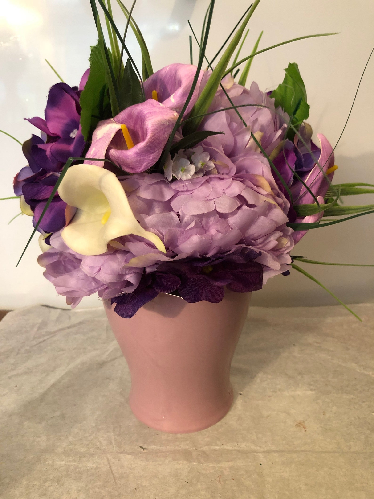 Flower arrangement artificial silks. C032 Etsy