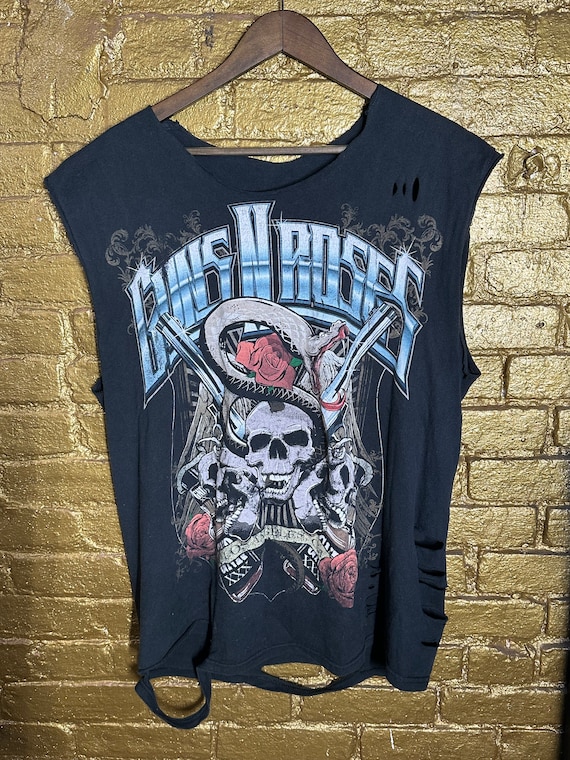 Unisex Rock & Roll guns and roses custom vintage t