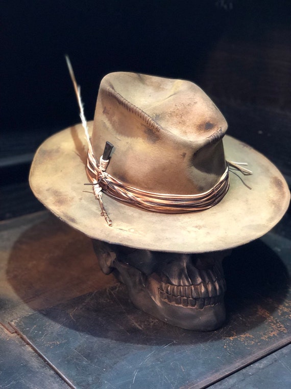Vintage Rare Custom Cowboy Hat Rockin 