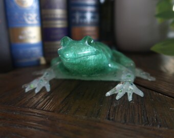 Frog Figurine Made From Epoxy Resin