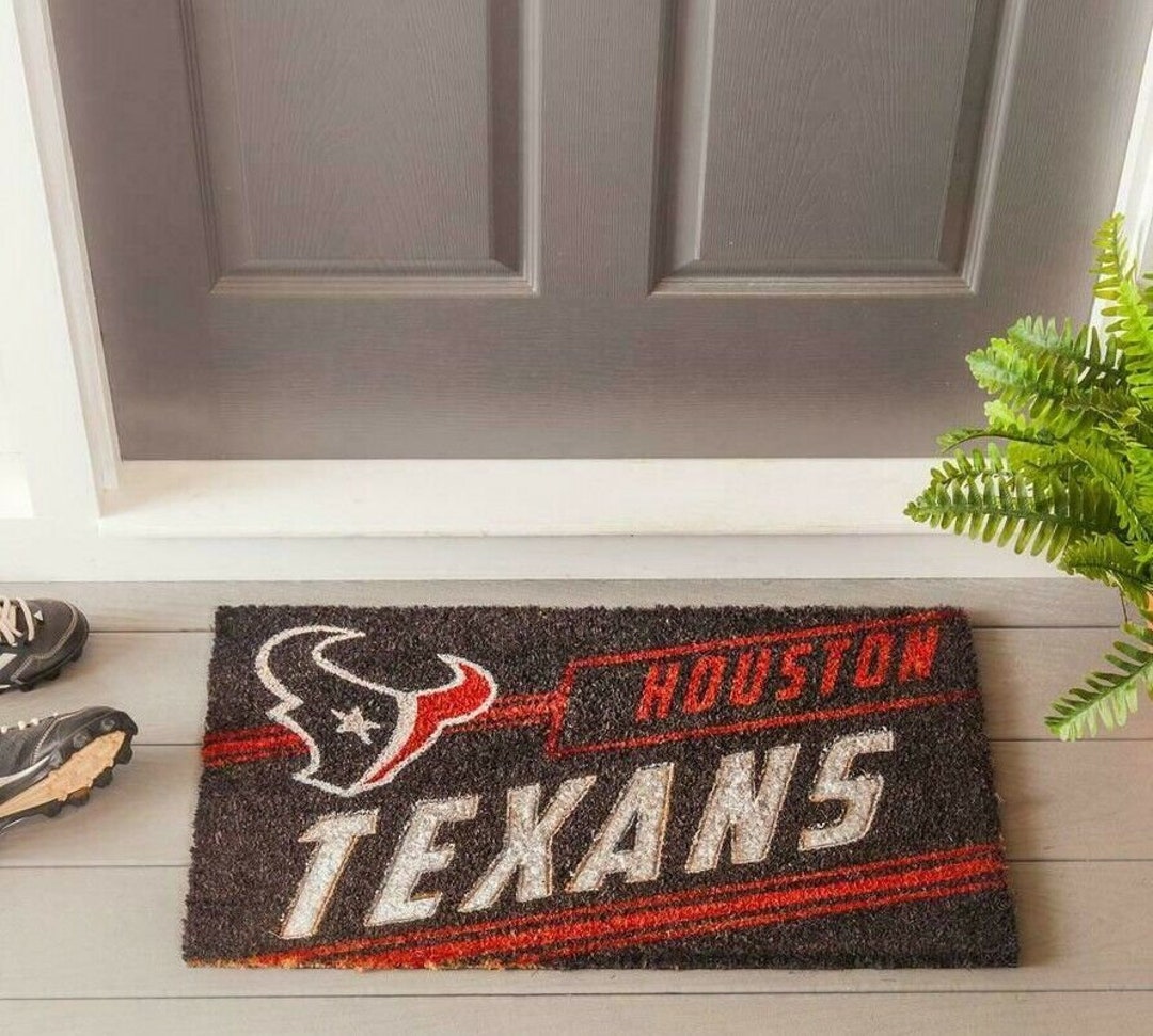 After Xmas Sale Houston Texans Coir Punch Door Mats 16 in X - Etsy