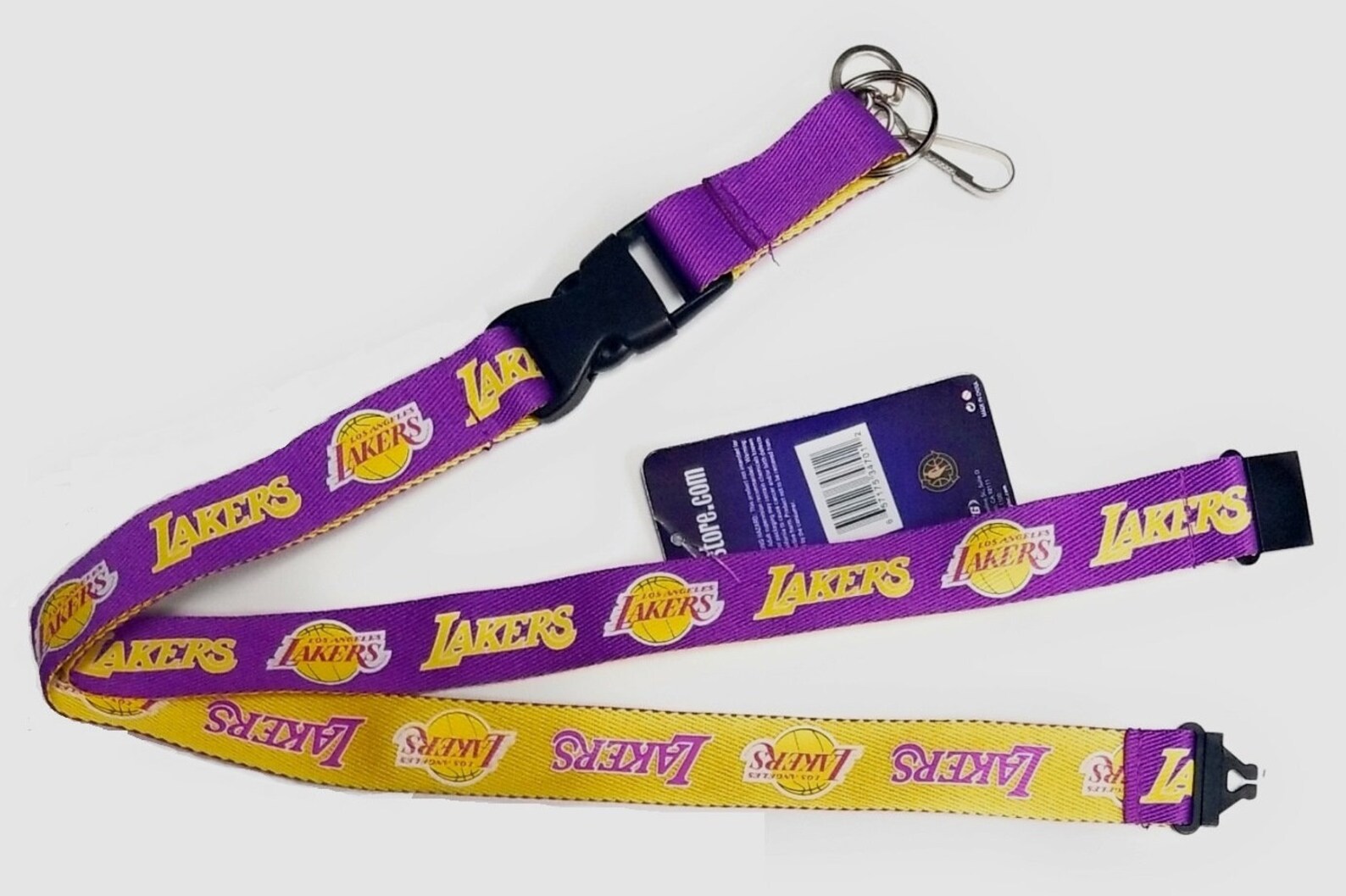 Los Angeles Lakers Two Tone Lanyard Keychains Etsy