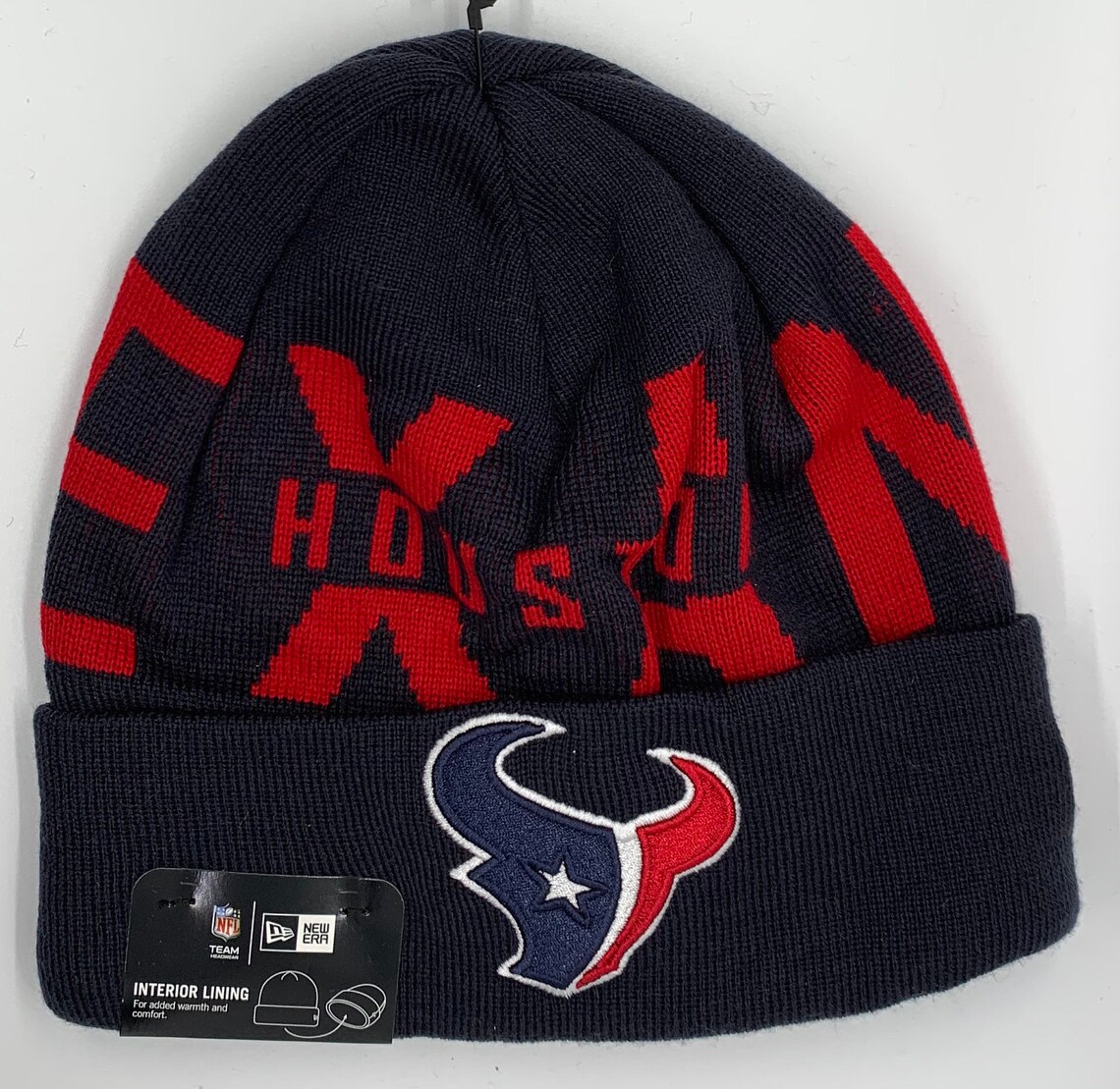 Houston Texans Pom Pom BeaniesOne Size Fits All Cuffed Etsy