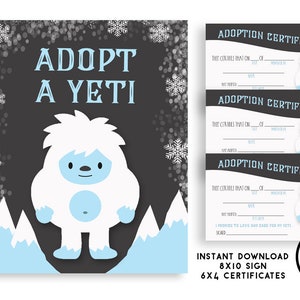 What's Your Yeti Name Yeti Party Game Yeti Birthday 