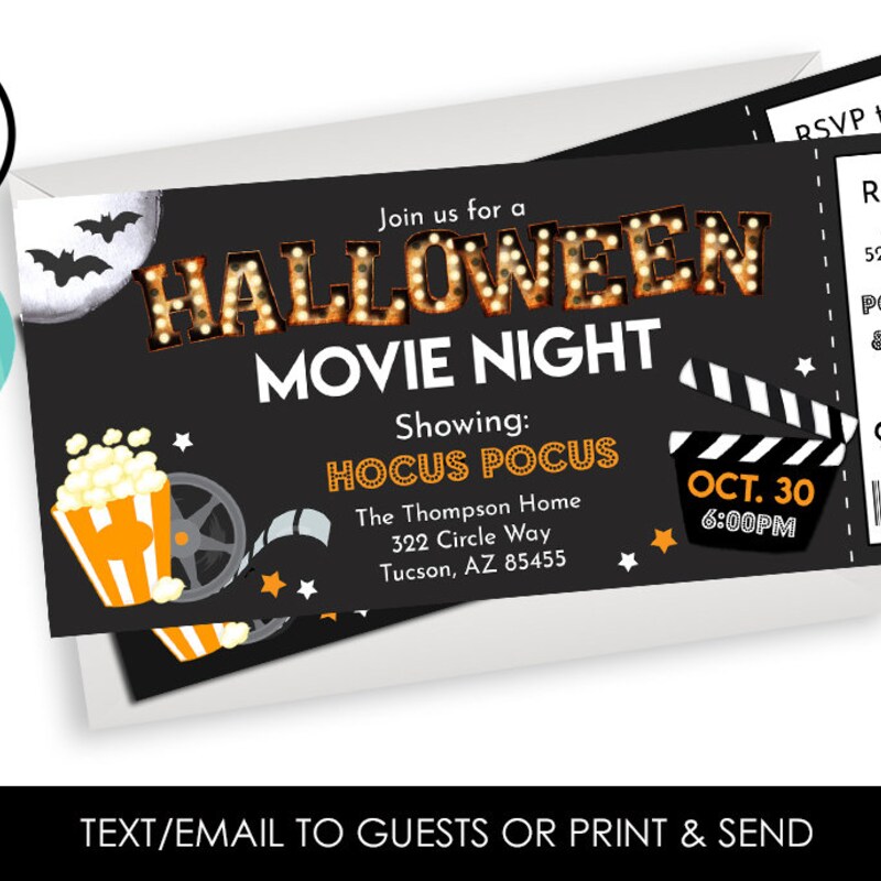 Movie Ticket Invite - Etsy