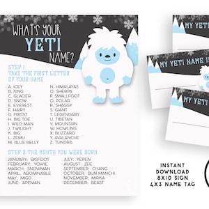 who has name for my yeti?? plz tell me some names in the next 2 hours and  tell me what font like ⓣⓗⓘⓢ τнis 🅣🅗🅘🅢 🅃🄷🄸🅂 ✩this✩ or ♡this♡ tell me  1