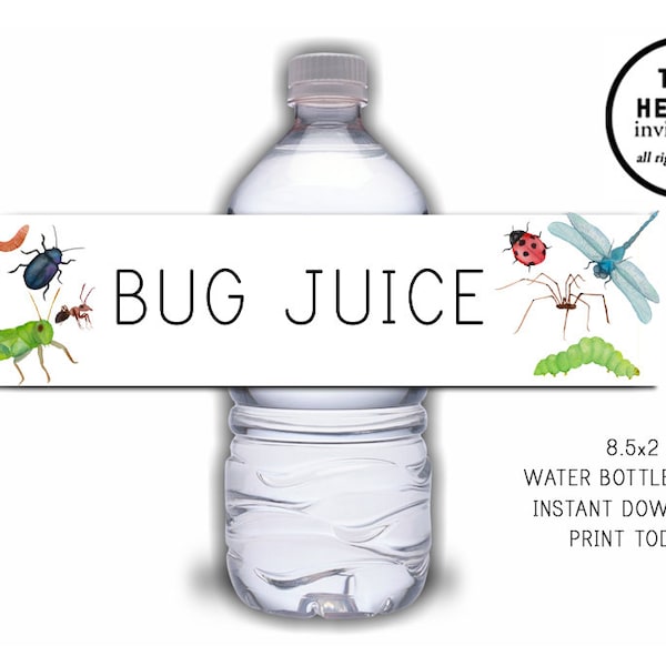 Digital Bugs Labels Etsy