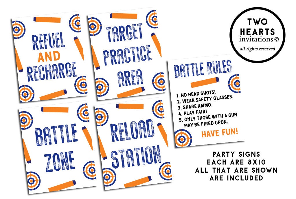 dart-gun-birthday-signs-printable-party-table-decor-kids-8x10-instant-download-darts-guns-shooting-etsy