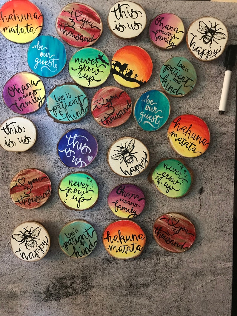 Hand painted custom stamps