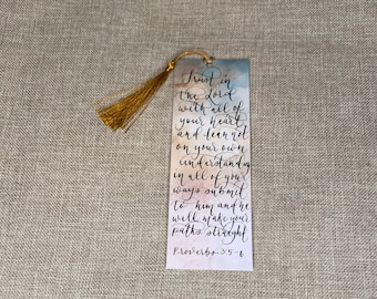 Bookmark #2 - Trust in the Lord with all your heart... Proverbs 3:5-6