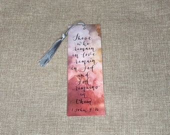 Bookmark #5 - "Those who remain in love remain in God and God remains in them" 1 John 4:16