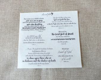 Bible Verse Stickers #13 (Christmas Themed)