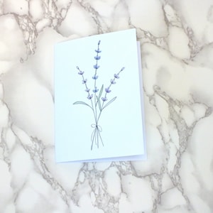 Lavender 5x7 card