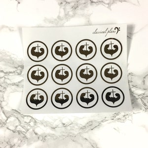 Foiled Nativity Envelope Seals