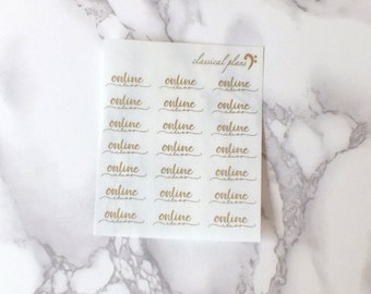 Online Class Script Stickers