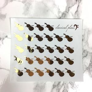 Pegatinas de violín foiled