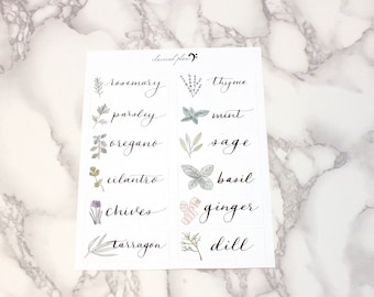 Herb Plant Labels