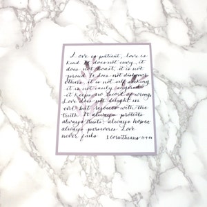 Versetto della Bibbia 5x7 Stampa n. 14