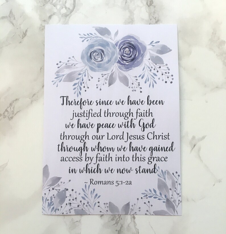 5x7 Bible Verse Print 6 - Etsy