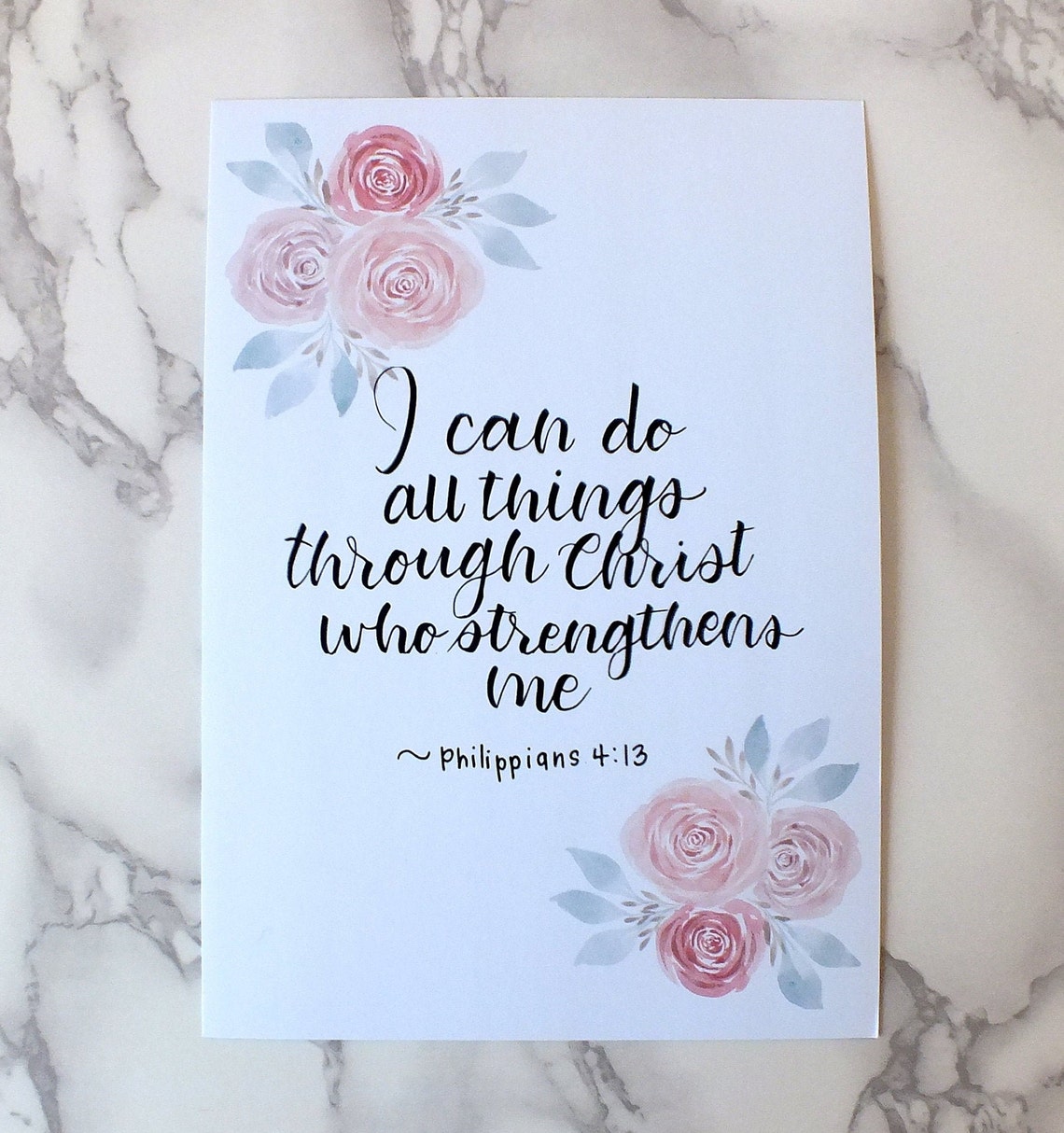 5x7 Bible Verse Print 7 - Etsy