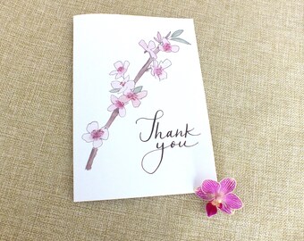 Thank You Card #3- Cherry Blossom
