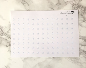 Mini Raindrop Stickers