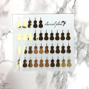 Foiled Cello Stickers