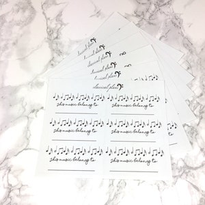 This Music Belongs To- Labels for your partituras