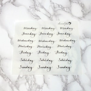 Dagen van de Week Stickers