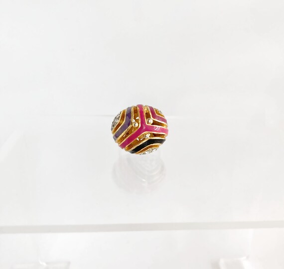 Vintage Statement Ring, High Domed Cocktail Ring,… - image 2