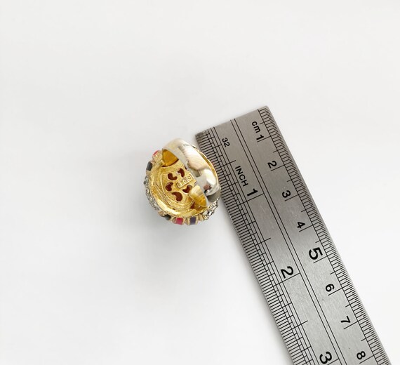 Vintage Statement Ring, High Domed Cocktail Ring,… - image 6