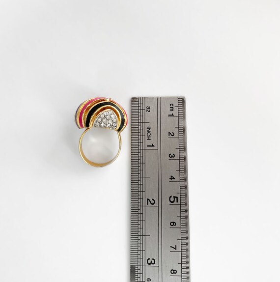 Vintage Statement Ring, High Domed Cocktail Ring,… - image 7