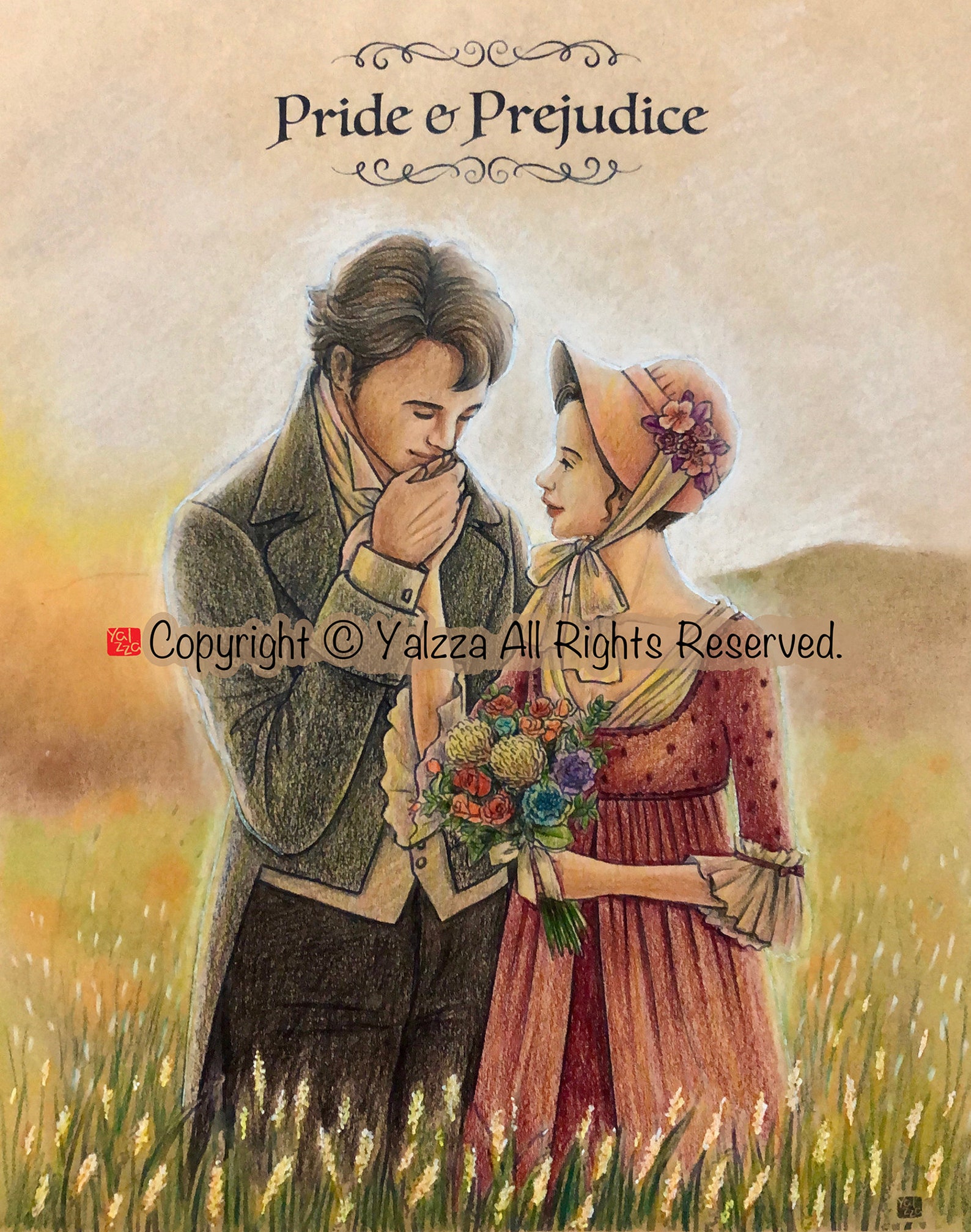 Pride &amp; Prejudice, Adult Colouring Page, Printable Colouring Pages. A4 ...