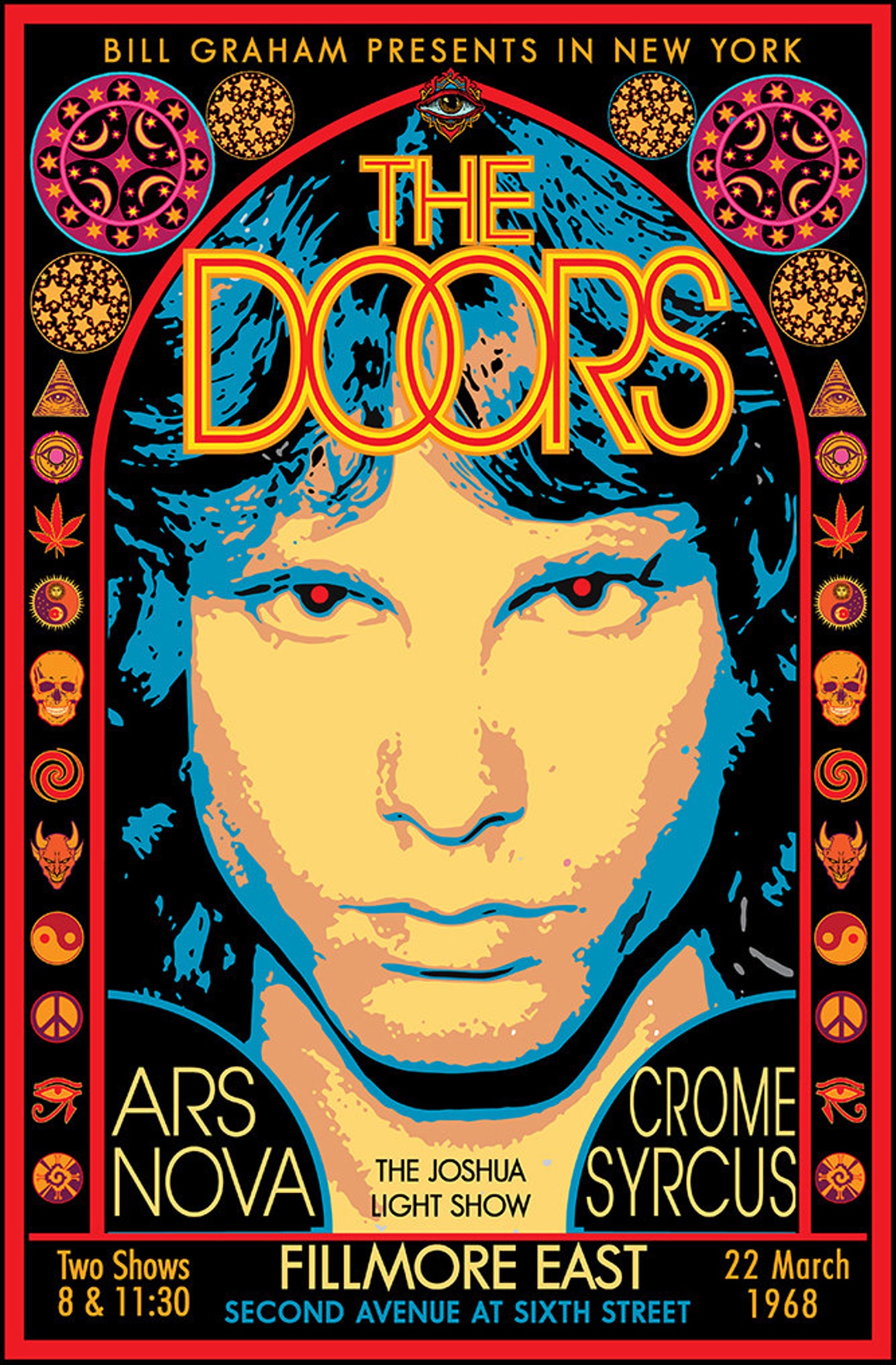 The Doors With Jim Morrison at the Fillmore East March 1968 Etsy