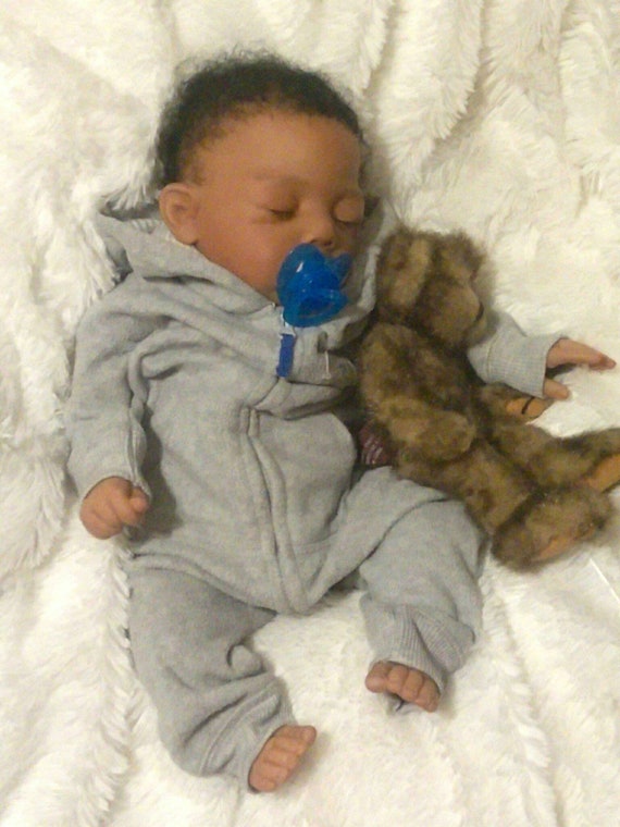 Ethnic Biracial Reborn Baby Boy Doll 