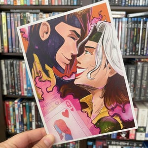 Rogue/Gambit (X-Men) 5x7 Art Print