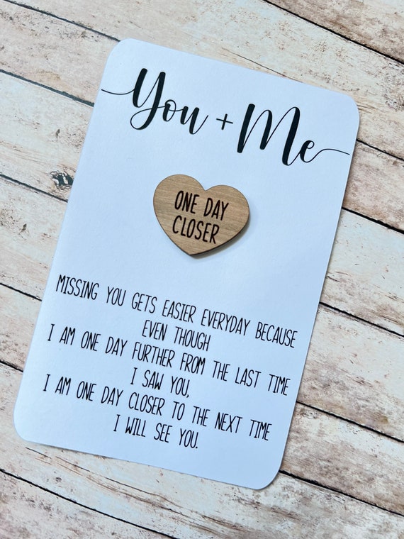 Personalized Deployment Token, One Day Closer Keepsake, Military Long Distance Gift