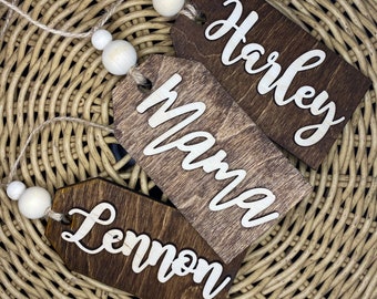 Christmas Name Tags | Wooden Name Tags |Stockings Tags | Present Tags | Custom Name Tags | Wedding Tags | Gift Tags | Personalized Tags