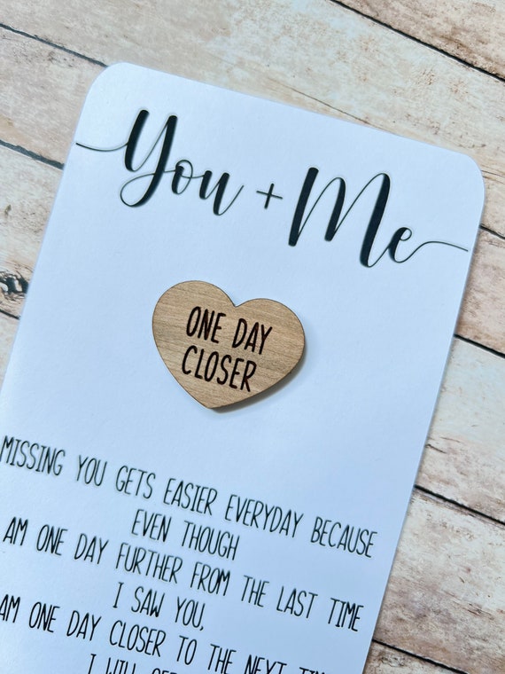 Personalized Deployment Gift | Pocket Coin | Love Token | Military Deployment | Gift For Him or Her | One Day Closer | Missing You