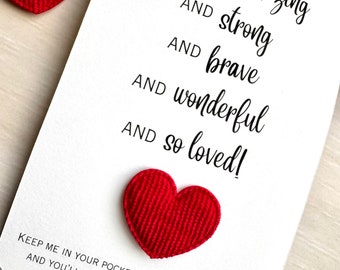 Pocket Hug | Pocket Keepsake | Friends Gift | Encouragement Card | Cheer up Card | Pocket Sunshine | Friends Support Friends | Happy Mail