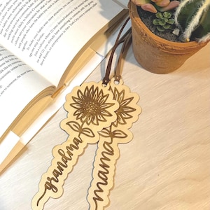 Wood Bookmarks | Book Lovers | Custom Mother’s Day Bookmark | Custom Mother Gift | Custom Mom Gift |Mother’s Day Gift