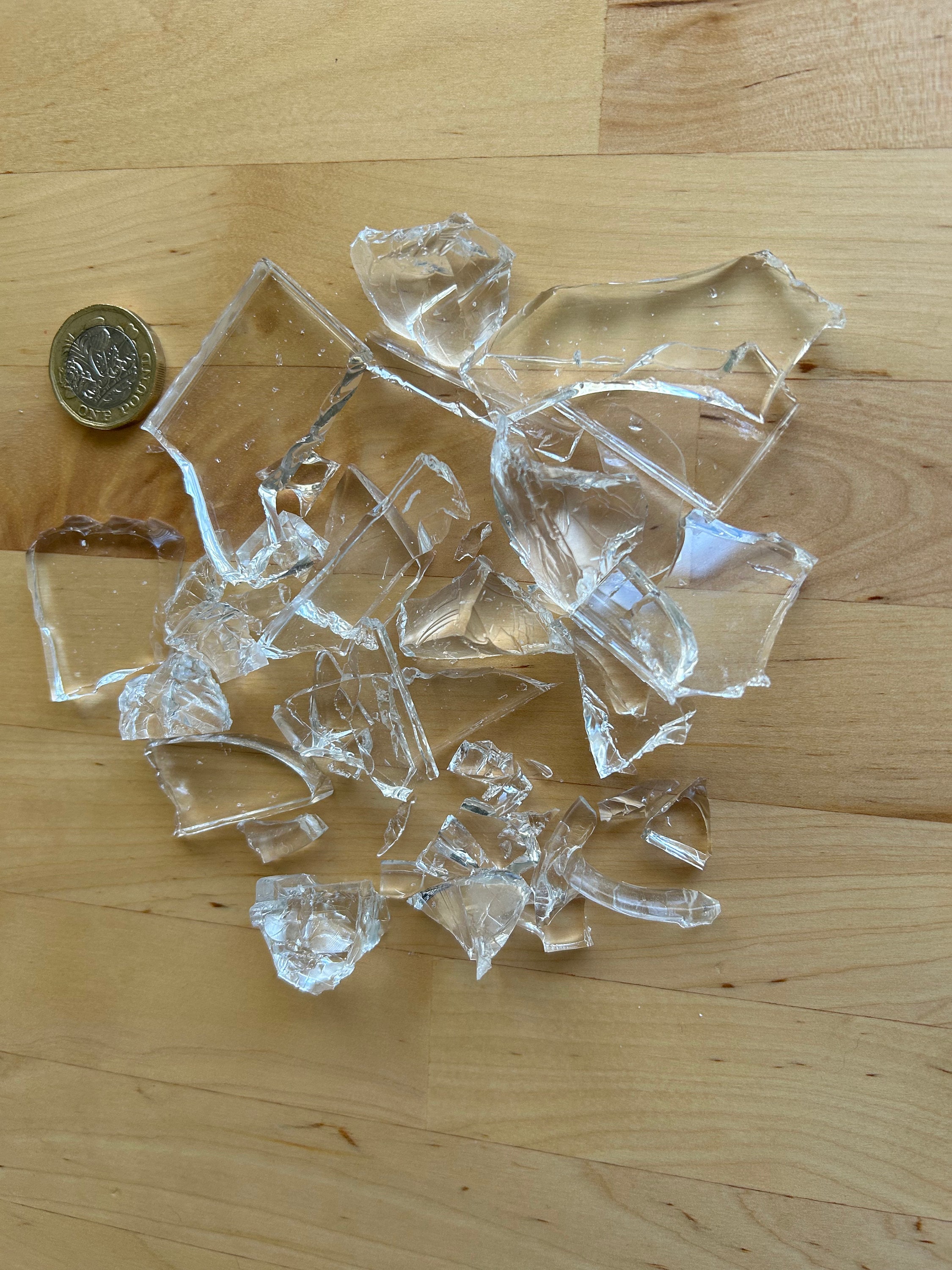 SFX Fake Shattered Rubber Glas. Geeignet für Film, TV oder Bühne