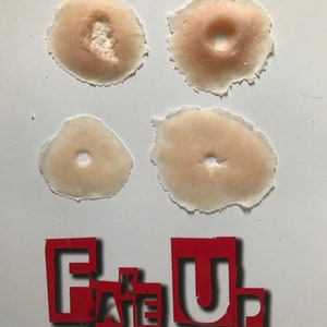 Set of sfx prosthetic bullet entrance and exit wounds